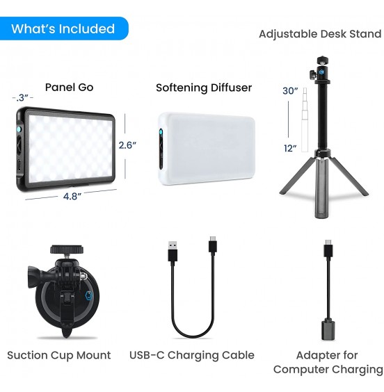 Lume Cube Broadcast Lighting Kit | Live Streaming, Video Conferencing, Remote Working, Zoom Webcam | Lighting Accessory for Laptop, Adjustable Brightness and Color Temperature, Computer Mount Included Lume Cube Broadcast Lighting Kit | Live Streaming, Video Conferencing, Remote Working, Zoom Webcam | Lighting Accessory for Laptop, Adjustable Brightness and Color Temperature, Computer Mount Included